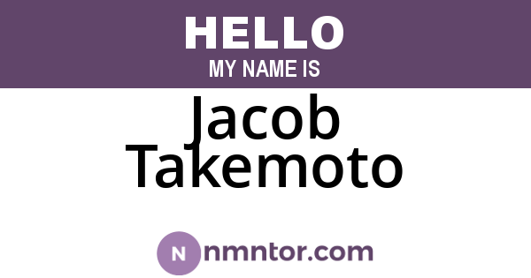 Jacob Takemoto