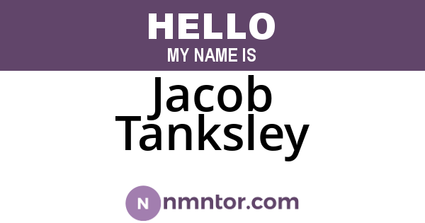 Jacob Tanksley