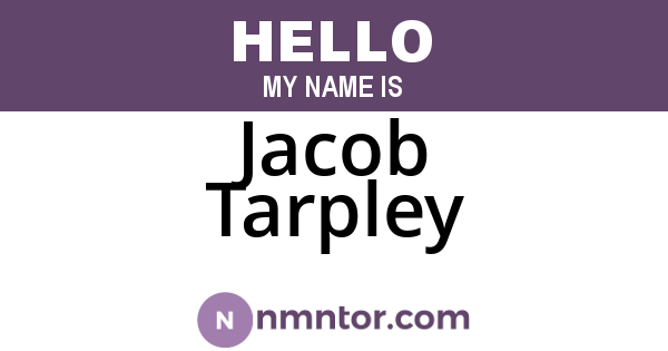 Jacob Tarpley