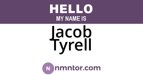Jacob Tyrell