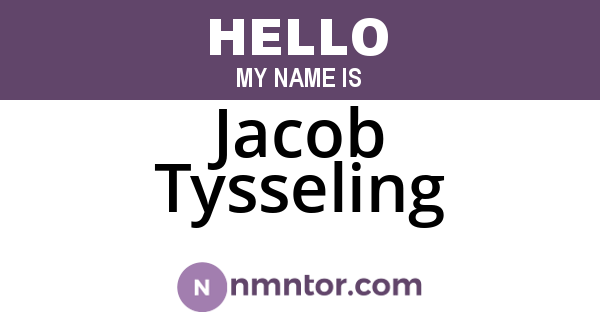 Jacob Tysseling