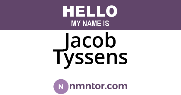 Jacob Tyssens
