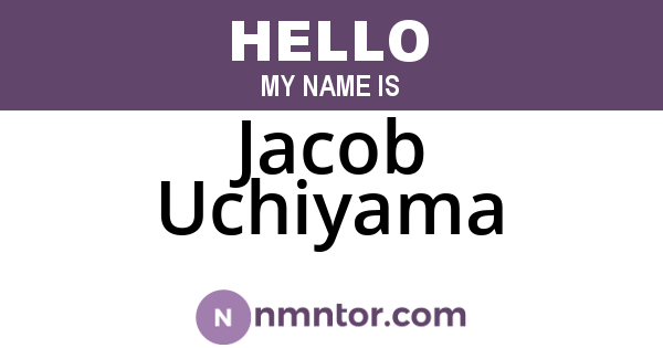 Jacob Uchiyama