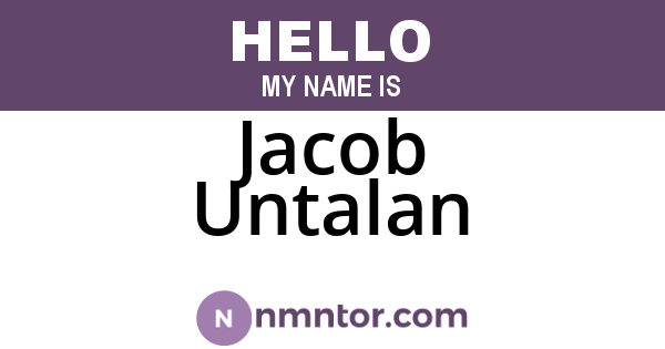 Jacob Untalan
