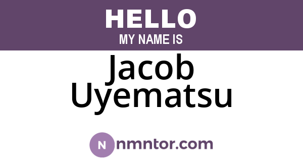 Jacob Uyematsu