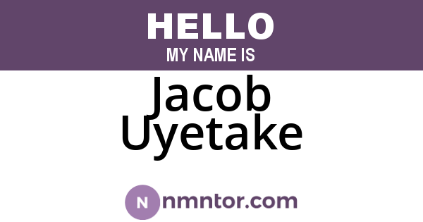 Jacob Uyetake