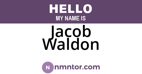 Jacob Waldon