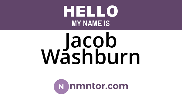 Jacob Washburn