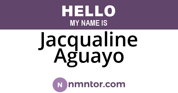 Jacqualine Aguayo