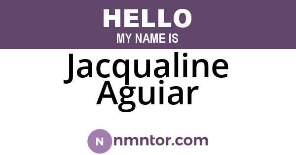 Jacqualine Aguiar