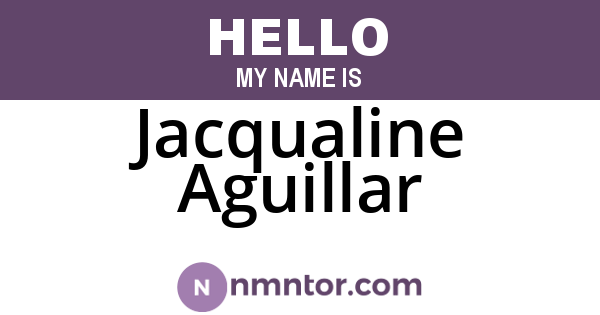 Jacqualine Aguillar