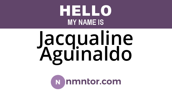 Jacqualine Aguinaldo