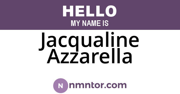 Jacqualine Azzarella