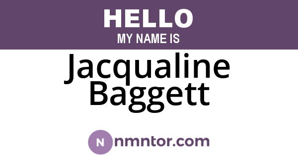 Jacqualine Baggett