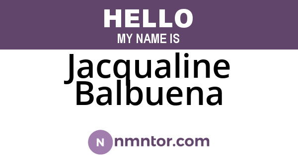 Jacqualine Balbuena