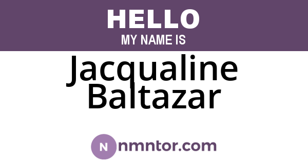 Jacqualine Baltazar
