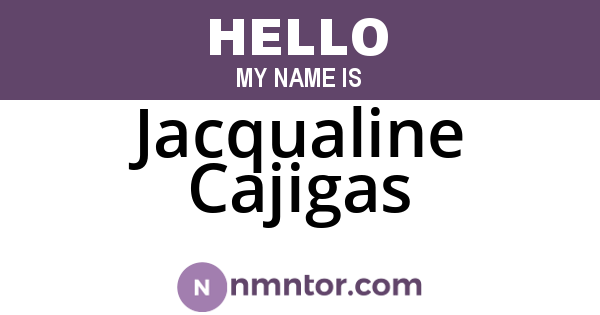 Jacqualine Cajigas