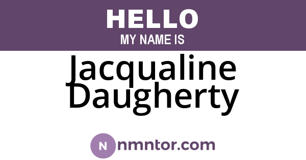 Jacqualine Daugherty