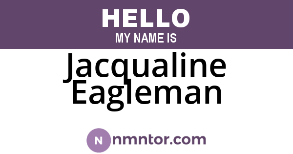Jacqualine Eagleman