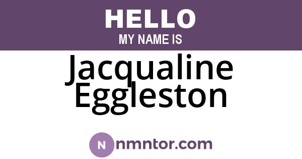 Jacqualine Eggleston