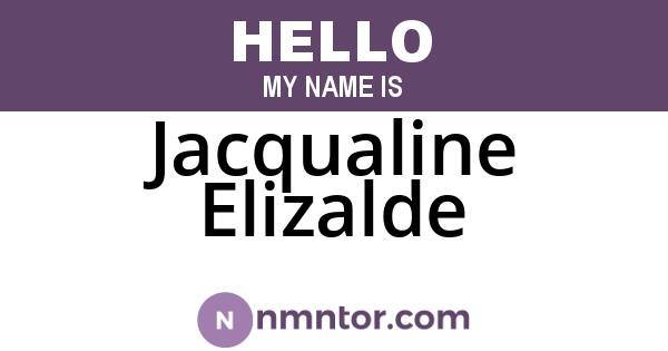 Jacqualine Elizalde