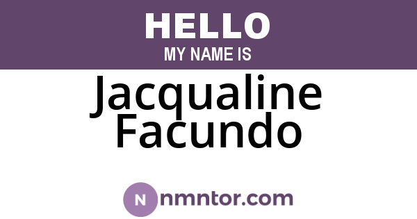 Jacqualine Facundo