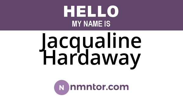 Jacqualine Hardaway