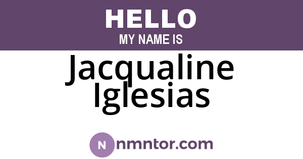 Jacqualine Iglesias