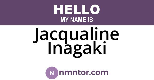 Jacqualine Inagaki