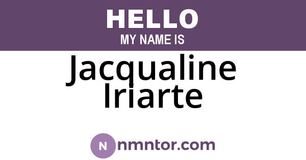 Jacqualine Iriarte