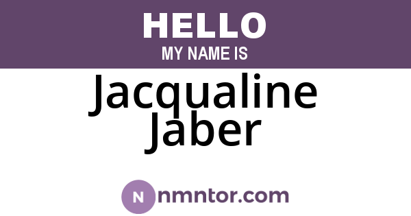 Jacqualine Jaber