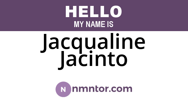 Jacqualine Jacinto