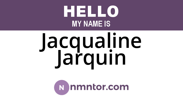 Jacqualine Jarquin