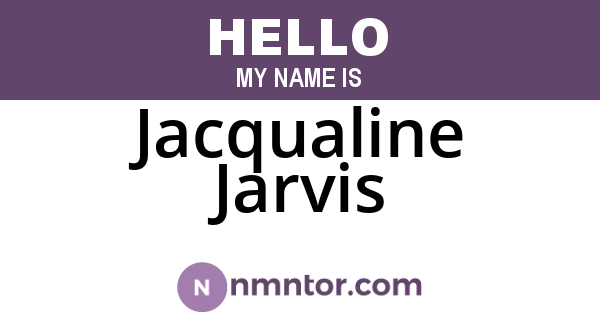 Jacqualine Jarvis