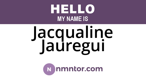 Jacqualine Jauregui