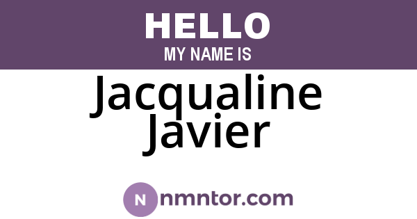 Jacqualine Javier