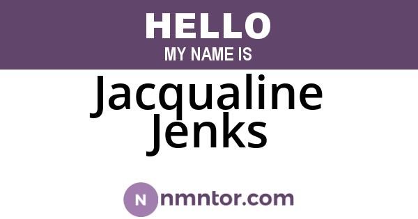 Jacqualine Jenks