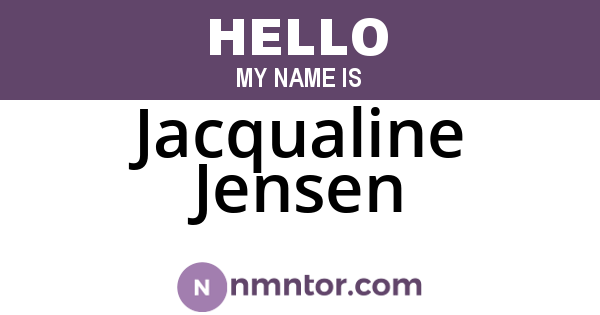 Jacqualine Jensen