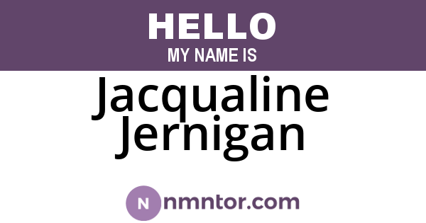 Jacqualine Jernigan