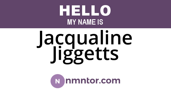 Jacqualine Jiggetts