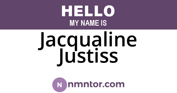 Jacqualine Justiss