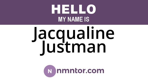 Jacqualine Justman