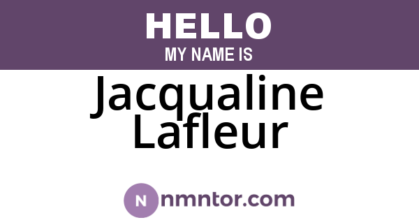 Jacqualine Lafleur