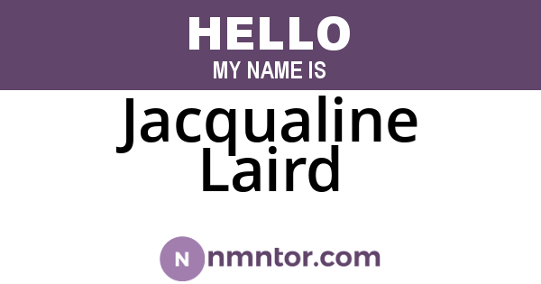 Jacqualine Laird