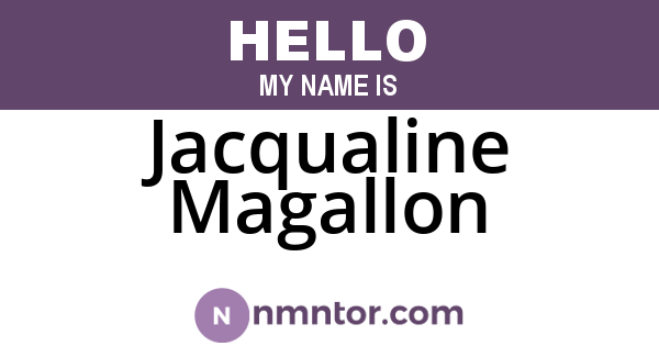 Jacqualine Magallon
