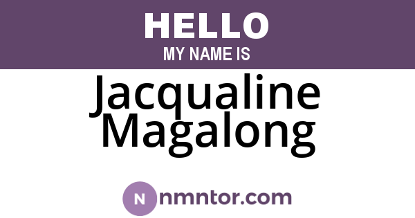Jacqualine Magalong