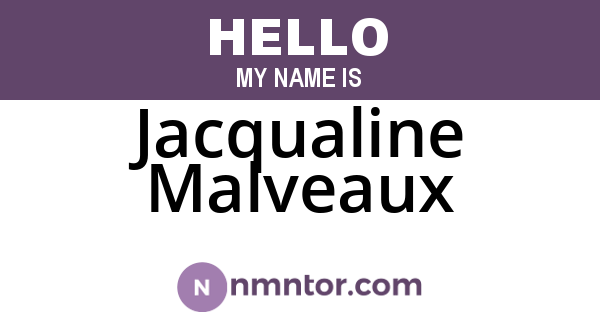 Jacqualine Malveaux