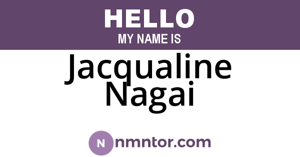 Jacqualine Nagai
