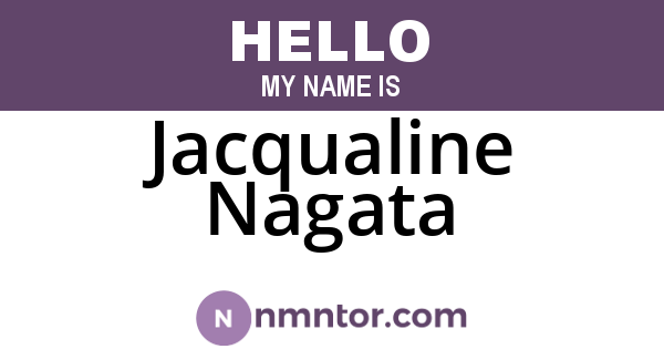 Jacqualine Nagata