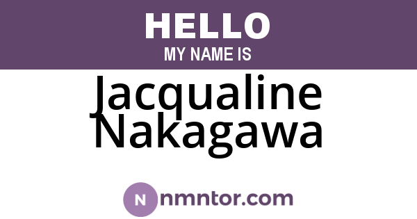 Jacqualine Nakagawa